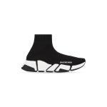 Women’s Speed 2.0 Recycled Knit Sneaker With Bicolor Sole in Black/white